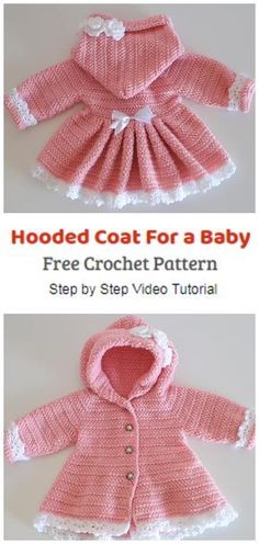 crochet pattern for a baby jacket and dress