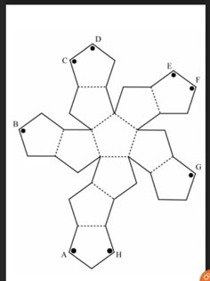 the diagram shows an arrangement of hexagonals