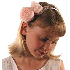 Grace Girls Silk Headband By Andrea's Beau | Girls Silk Rose Headband Rose Headband, Silk Headband, Silk Rose, Silk Roses