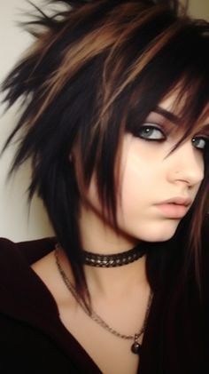 Emo Hair Ideas, Vibrant Hair Color Ideas, Vibrant Hair Color, Emo Hairstyles, Rocker Hair, Hair Dye Shampoo, Short Scene Hair, Messy Haircut, Emo Scene Hair