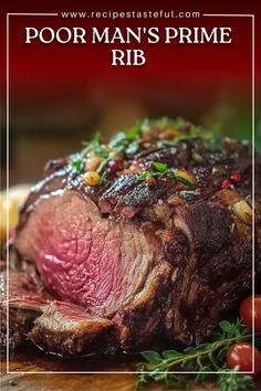 a piece of meat sitting on top of a wooden cutting board