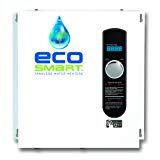 an eco smart tankless water heater with the words eco smart written on it