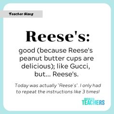 a poster with the words reese's good because reese's peanut butter cups are delicious