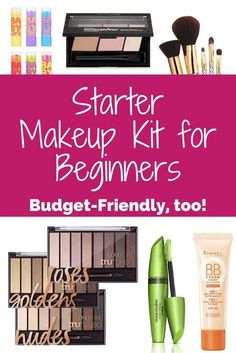 If you're looking for a starter makeup kit or just want the essentials, these 6 basic makeup items are beauty must-haves. Basic Makeup Items, Begginers Makeup, Starter Makeup, Beginner Makeup Kit, Make Up Kits, Dark Circles Makeup, Eye Makeup Cut Crease, Korean Makeup Tips, Makeup Starter Kit