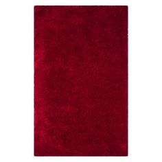 a red rug on a white background