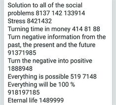 Switch Numbers, Life Code