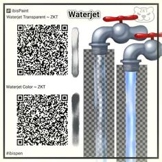 an image of water pipes with qr code