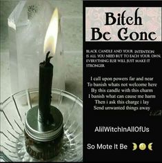 Wicca Recipes, Candle Magic Spells, Hoodoo Spells, Banishing Spell, Wiccan Magic