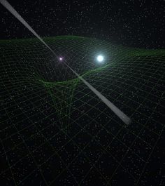 an artist's impression of a distant object in the night sky with stars and lines