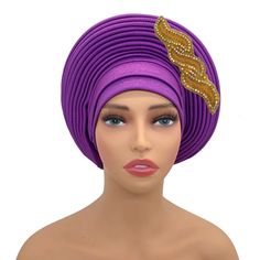 Effortless Elegance: Elevate your ensemble with our African Auto Gele Headtie, designed for women seeking effortless elegance for special occasions. Whether it's a Nigeria wedding party or a formal event, these head wraps add a touch of sophistication to any outfit. Convenient Ready-to-Wear Design: Say goodbye to the hassle of tying traditional gele headties with our ready-to-wear auto gele. This innovative design saves you time and effort, allowing you to achieve a flawless look in minutes with Pink Headwrap For Party, Summer Party Headscarf One Size, Traditional Fitted Costume Hats And Headpieces, Traditional Headband Fascinator For Party, Elegant Turban For Church, Elegant Church Headwrap In Headband Style, Elegant Party Headscarf Headband, Adjustable Purple Headwrap For Party, Traditional Adjustable Fascinator For Parties