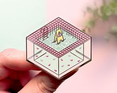 This beautiful Indoor Pool Liminal Space enamel pin features an indoor pool with a caution sign and swimming fish. Designed in dedication to liminal spaces and using a nostalgic Vaporwave color scheme, this pin is reminiscent of the bygone 90s aesthetic. This hard enamel pin measures 2" in size and features a color palette of pink, green, purple and yellow and features some screen printed elements. This pin is plated with highly polished gold plating and has two posts on the back. ABOUT THIS PIN Pool Liminal Space, Space Vaporwave, Slippery When Wet, Liminal Space, Liminal Spaces, Blue Colour Palette, Hard Enamel Pin, Pin Backs