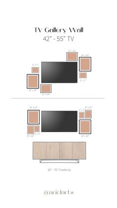 TV Gallery Wall Photos On Tv Wall, Scandi Tv Wall Design, Tv Frame Wall Design, Entryway Tv Wall, Photo Frames Around Tv, Frame Arrangement On Wall Living Rooms, Decorating Around 65 Inch Tv, Top Of Tv Wall Decor, 82 Inch Tv In Living Room