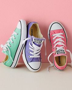 Perfect Fall Shoes. Latest Arrivals. Latest Casual Fashion Trends. Pastel Converse, Yellow Chuck Taylors, Colorful Converse, Colored Converse, Yellow Converse, High Heel Stiefel, Nike Lunar, Nike Shox, Combat Boot