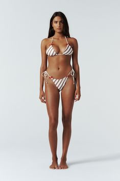 The Juni Bikini Top is a triangle shaped top featuring contrast bow detailing. Swim Shop, Swim Accessories, New Arrival Dress, Best Sellers, Dresses For Sale, Dress Shop, Topshop, Tops & Tees, Cream