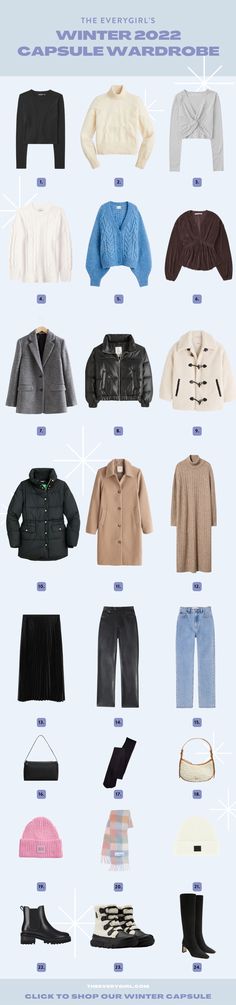 The Everygirl's Winter 2022 Capsule Wardrobe | The Everygirl 2022 Capsule Wardrobe, Winter Dressing, Chic Coat, Winter Capsule, Outfit Layout, What To Wear Today, Winter Capsule Wardrobe, The Everygirl, Black Dress Outfits