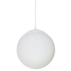 a white light hanging from the ceiling