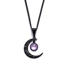 Material: Alloy Style: Sweet Moon Crystal Necklace, Black Crescent Moon, New Year Jewelry, Halloween Costume Jewelry, Vampire Necklace, Moon Choker Necklace, Black Pendant Necklace, Witch Necklace, Cosplay Jewelry