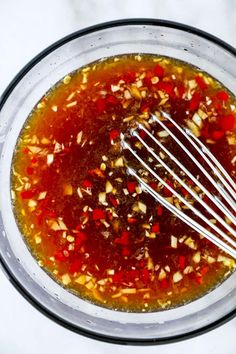 an overhead view of a blender filled with ingredients to make the best homemade condiments