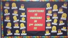 a bulletin board with different types of people on it and the words everything is awesome in 3rd grade