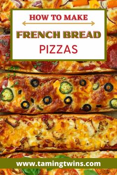 how to make french bread pizzas