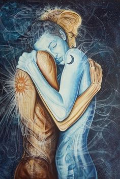 Soulmates Art, Art Amour, Twin Flame Art, الفن الرقمي, Spell Books, Flame Art, Spiritual Love, Romance Art, Romantic Art