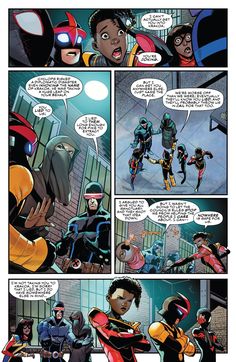 an image of a comic page with some characters talking to each other