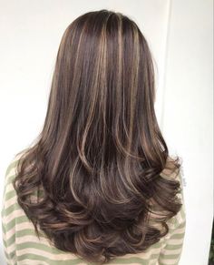 Honey Highlights On Dark Brown Hair, Pretty Haircuts Medium, Mocha Highlights, Hair Colour Ideas For Brunettes, Hair Dye Color Ideas, Soft Highlights, Shortish Hair, Highlights Hair Color, Brown Hair Inspiration