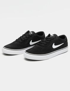 NIKE SB Chron 2 Skate Shoes Nike Sb Outfit Woman, Teen Boy Shoes, Nike Sbs, Nike Skate Shoes, Nike Shoes Black, Cool Vans Shoes, Nike Skate, Black Skate Shoes, Sb Nike