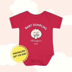 ⭐⭐Just a friendly reminder: Our Holiday deadline is December 10 🎄Orders placed after that may not arrive by Christmas, but we'll do our best! Thank you for your understanding and support!💕 This Personalized little Bao Bun Dumpling baby bodysuit is great for your little ones or as a baby shower gift, pregnancy announcement, birthday gift, and more! It is the perfect keepsake to celebrate the joy of new beginnings and create lasting memories. More Family Matching Clothing Designs. Please check o Clothes Asian, Party Bodysuit, Newborn Clothes, Asian Kids, Dim Sum, Baby Shirts, Newborn Outfits, Gender Neutral Baby, Theme Party