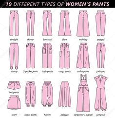 the different types of pants for women