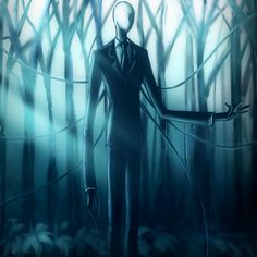 a man in a suit and tie standing in the woods with his hands on his hips