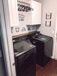 a washer and dryer in a laundry room