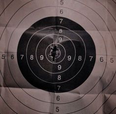 an image of a target with numbers on it