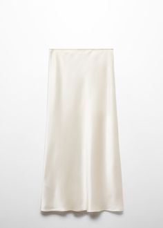 Midi satin skirt - Woman | MANGO USA Chic Silk Skirt With Satin Finish, Sleek Silk Summer Skirt, Looks Festival, Midi Satin Skirt, Fashion Deals, Satin Skirt, Arab Emirates, Women Skirts Midi, United Arab Emirates