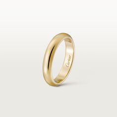 CRB4031200 - 1895 wedding band - Yellow gold - Cartier Cartier Band Ring, Luxury Marriage Ring With Polished Finish, Classic Oval Couple Rings For Anniversary, Luxury Polished Marriage Ring, Elegant Cartier Ring With Round Band, Cartier Formal Round Band Rings, Classic Gold Couple Promise Rings, Timeless Gold Wedding Bands, Classic Cartier Jewelry For Formal Occasions