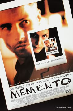 a movie poster with a man staring at the camera