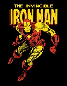 an iron man poster with the words,'the invinible ironman '