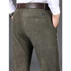 Season:Spring   Fall,Winter; Fabric:Cotton Blend; Gender:Men's; Style:Casual,Fashion; Occasion:Daily,Going out,Outdoor; Details:Belt Not Included; Fit Type:Regular Fit; Function:Comfort,Soft,Breathable; Waistline:Mid Waist; Pattern:Plain; Design:Pocket; Pants Type:Dress Pants,Trousers,Corduroy Pants,Suit Pants; Front page:FF; Listing Date:11/08/2023; Hips:; Length:; Waist: Slim Fit Straight Leg Bottoms, Winter Trousers In Solid Color, Fitted Winter Pants In Solid Color, Winter Fitted Pants In Solid Color, Winter Solid Color Trousers, High Waist Khaki Winter Bottoms, Casual Business Pants For Winter, Winter Slim Fit Straight Leg Pants, Winter Corduroy Bottoms With Pockets