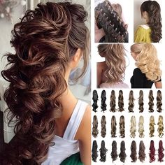 Claw Clip In Body Wave Hair Extensions Long Curly Wavy Ponytail Hair Extensions Synthetic Hair Pieces For Women Girls 2024 - $12.49 Ponytail Wavy, Body Wave Hair Extensions, Claw Ponytail, Ombre Blond, Ponytail Hair Piece, Wavy Ponytail, Long Hair Extensions, Hairpieces For Women, Clip In Ponytail