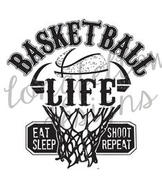 a basketball logo with the words, eat sleep repeat repeat repeat repeat repeat repeat repeat repeat repeat