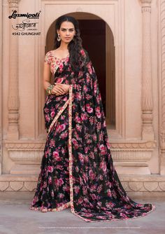 Pinterest: @LAFEMME Regular Sarees, Flower Saree, Laxmipati Sarees, Traditional Lehenga, Embroidery Lehenga, Lehenga Style Saree, Beautiful Sarees, Wedding Apparel