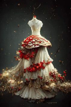 Mushroom Outfit, Mushroom Costume, Mushroom Fairy, Fantasy Dresses, Fantasy Gowns, Fairytale Dress, Fantasy Costumes, Fantasy Dress, 판타지 아트