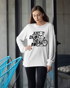 Just enjoy the ride typography #sayinggiftShirt #sayingShirtWomen #sayingshirtmen#TypographyLover #Tshirt #Womenstshirt #Hoodie #Tank #Crewneck #Longsleevetshirt #BaseballTee #Cases #Mugs #Totes #fashion2020 #womenfashion2020 #fashionstyle2020 #Tshirt2020 #tshirtdesign2020 Ride Typography, Typography Tees, Typography Shirts, Enjoy The Ride, T Shirts With Sayings, Fashion 2020, Teacher Shirts, Women Style, T Shirt Dress