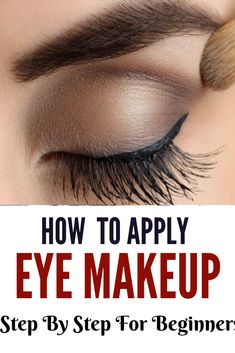 Eye Makeup Step By Step, Makeup Tips Step By Step, Eye Makeup Natural, Natural Eye Makeup Tutorial, Makeup At Home, Applying Eye Makeup, Apply Makeup