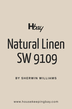 the logo for hay natural linen sw9109