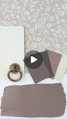 the paint swatches are being used to create wallpaper