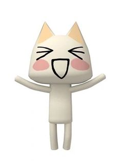 a white cat with its arms up and eyes wide open, standing in front of a white background