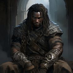 a man with dreadlocks sitting on a chair