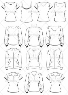 the front and back views of women's sweaters