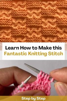 two pictures showing how to crochet the same stitch and how to use it